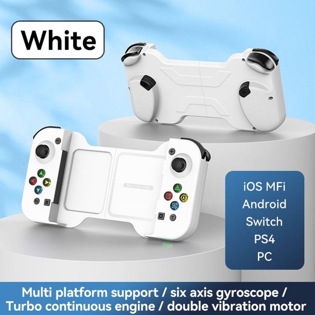 Controlador inalámbrico de Juegos Likrtyny compatible con Bluetooth Para NS Switch/PS4 Blanco Para estrenar