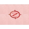 thumbnail image 1 of Ahgly Company Indoor Rectangle Patterned Pastel Red Pink Area Rugs, 7' x 10', 1 of 6