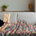 thumbnail image 3 of Hipster Soft Flannel Fleece Throw Blanket, Funky Pattern with Various Hipster Elements Urban Subculture Clothes Accessories, Cozy Plush for Indoor and Outdoor Use, 50" x 60", Multicolor, by Ambesonne, 3 of 5