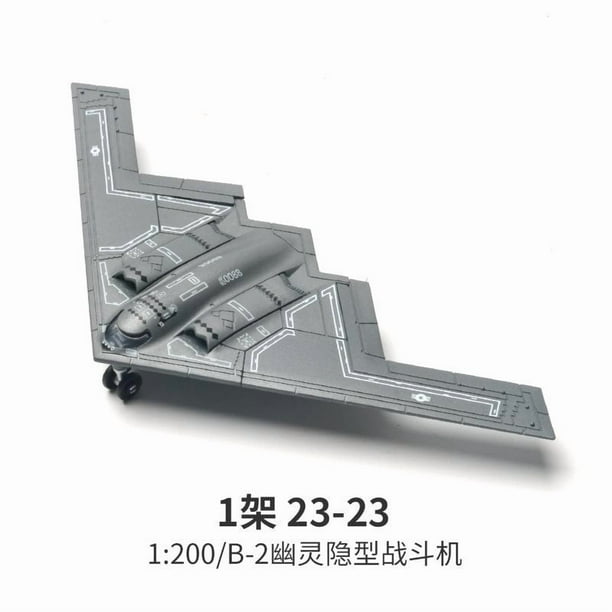 Modelo de bombardero sigiloso B-2, serie militar creativa, bloques de construcción, decoración del hogar, juguetes ensamblados para niños, regalo de Navidad, 1:200,NO.23-27( in bag )