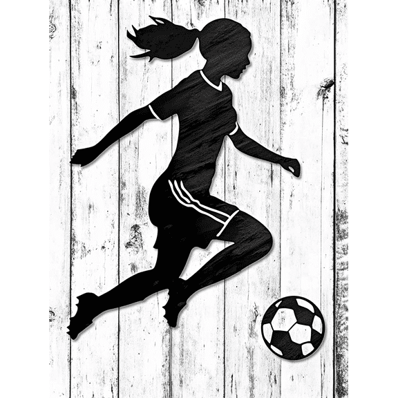Soccer Girl Canvas Wall Art, Perfect for Living Room, Bedroom, Dorm Room, Office, and Game Room Decor