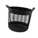 thumbnail image 2 of Cesta grande para la colada, cesta de almacenamiento, organizador portátil, almacenamiento decorativo para aperitivos, cesto para la colada, caja de Negro, 2 of 9