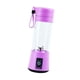 thumbnail image 5 of Licuadora portátil, exprimidor eléctrico de 400ml, exprimidor de cítricos multifuncional recargable por USB, Mini vaso de batidora para ejercicio y Púrpura, 5 of 8