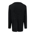 thumbnail image 3 of Vedolay Pullover Sweaters for Women Sweaters Casual Crewneck Long Sleeve Lightweight Pullover Tops,Black XL, 3 of 4
