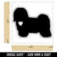thumbnail image 2 of Havanese Dog with Heart Self-Inking Rubber Stamp Ink Stamper - Red Ink - Small 1 Inch, 2 of 7