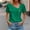 Green, variant on ALLLIST Summer Women's Tops Henley Black Blouses Short Sleeve Casual Plain Shirts Womens Clothing