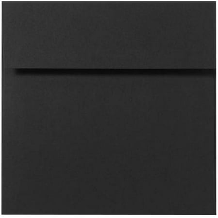 6 x 6 Square Envelopes - Black Linen (250 Qty.)