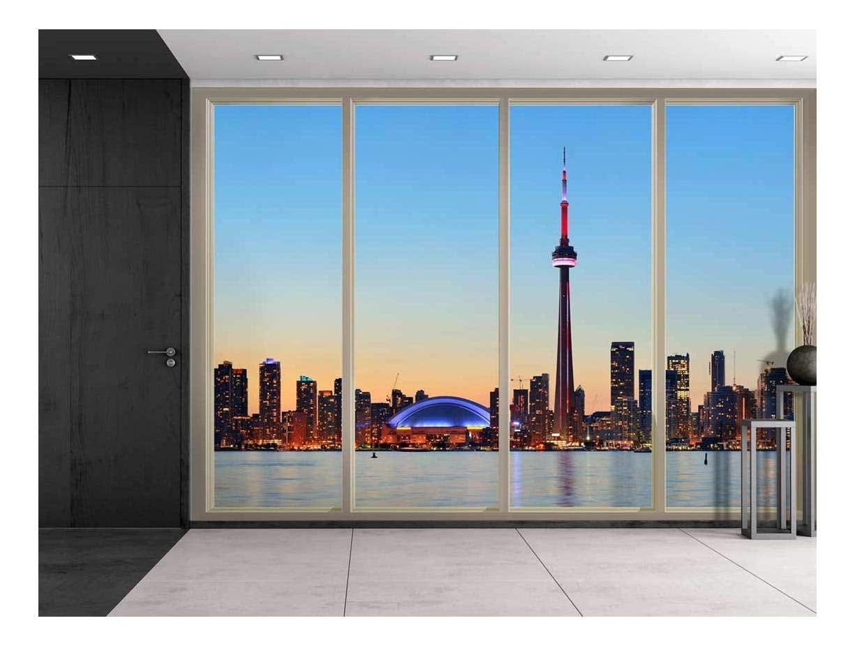 3D The Skyline of City Center Self-adhesive Bedroom Wallpaper Wall Murals Decor