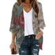 thumbnail image 1 of Cárdigan de manga larga para mujer, blusa informal estampada con bolsillo, abrigo tipo cárdigan para mujer, 1 of 5