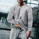 thumbnail image 1 of pstuiky Camisas de manga larga abrigadas para hombre, Sudadera con capucha para hombre, color liso, para correr al aire libre, manga larga, cuello redondo, para hacer ejercicio xxxl, 1 of 5