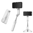 thumbnail image 1 of L09 Gimbal Stabilizer with Bluetooth Fill Light Telescopic Selfie Stick Video Shooting Tripod White, 1 of 5