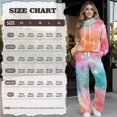thumbnail image 7 of Xixirimido Colorful Tie-dye Print Women’s Sweatsuits 2 Piece Outfit Fall Fashion Airport Lounge Sets Long Sleeve Sweatshirt Wide Leg Sweatpants Plus Size Tracksuit, X-Large, 7 of 7