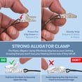 thumbnail image 4 of Hearing Amplifier  Clips - Protective Holder with Anti Lost Lanyard Cord - Rope with Loops and Clip and Security Clip Ideal for Behind The Ear Hearing Amplifier (Pack of 2), 4 of 9