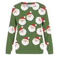 thumbnail image 4 of toraway Womens Sweatshirt Zip Up Womens Nouveau Noël Imprimé Col Rond Manches Longues Décontracté Mode Sweatshirt L, 4 of 4