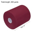 thumbnail image 2 of 200 Yards Tulle Ribbon Rolls Netting Fabric Spools 6" Burgundy Red for Christmas Wrapping Wedding DIY, 2 of 5