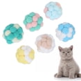 thumbnail image 4 of Juguetes de pelota de felpa pelota de juguete ligera e inofensiva para gatos para todas las edades de gatos de interior para mordeduras y juegos de gatos ANGGREK Otros, 4 of 8
