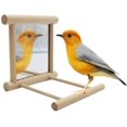 thumbnail image 5 of Columpios para pájaros, juguetes para jaulas de loros, juego de columpios para colgar con diseño de espejo 1 (3,9 x 3,9 x 3,9 pulgadas) brillar Electrónica, 5 of 5