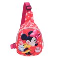 thumbnail image 4 of Bolso de pecho para niñas con diseño de Minnie Mouse Stitch de Disney, bonito bolso de hombro con cremallera para niñas y niños con dibujos de princesas, 4 of 5