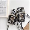 thumbnail image 2 of Luxury Retro Wallet Phone Case For iPhone 15 14 Plus 13 12 11 Pro Max Samsung S23 24 ultra Crossbody Rope Slot Ring Holder Cover Full Coverage For iPhone 11Pro Max, 2 of 6