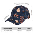 thumbnail image 2 of Balery Autumn Leaves With Blue Gorra de béisbol de tamaño ajustable para correr, entrenar y actividades al aire libre. Gorra de papá para todas las estaciones., 2 of 6