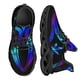 thumbnail image 1 of Zapatillas de deporte con cordones de estilo moderno con estampado de hojas de marihuana en degradado para mujer, zapatos planos transpirables e informales, 1 of 6