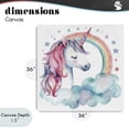 thumbnail image 4 of Stupell Industries Bohemian Starry Rainbow Unicorn Canvas Art, 36 x 36, by Creative Studio, 4 of 8
