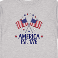 thumbnail image 4 of Inktastic America Est 1776 4th of July Boys or Girls Long Sleeve Toddler T-Shirt, 4 of 5