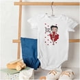 thumbnail image 4 of Retro Betty Boop Cartoon Hearts Bodysuit Jumper Girls Infant Baby Brisco Brands NB, 4 of 6