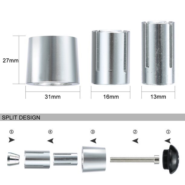 Par de tapones universales para extremos de manillar de motocicleta de aluminio