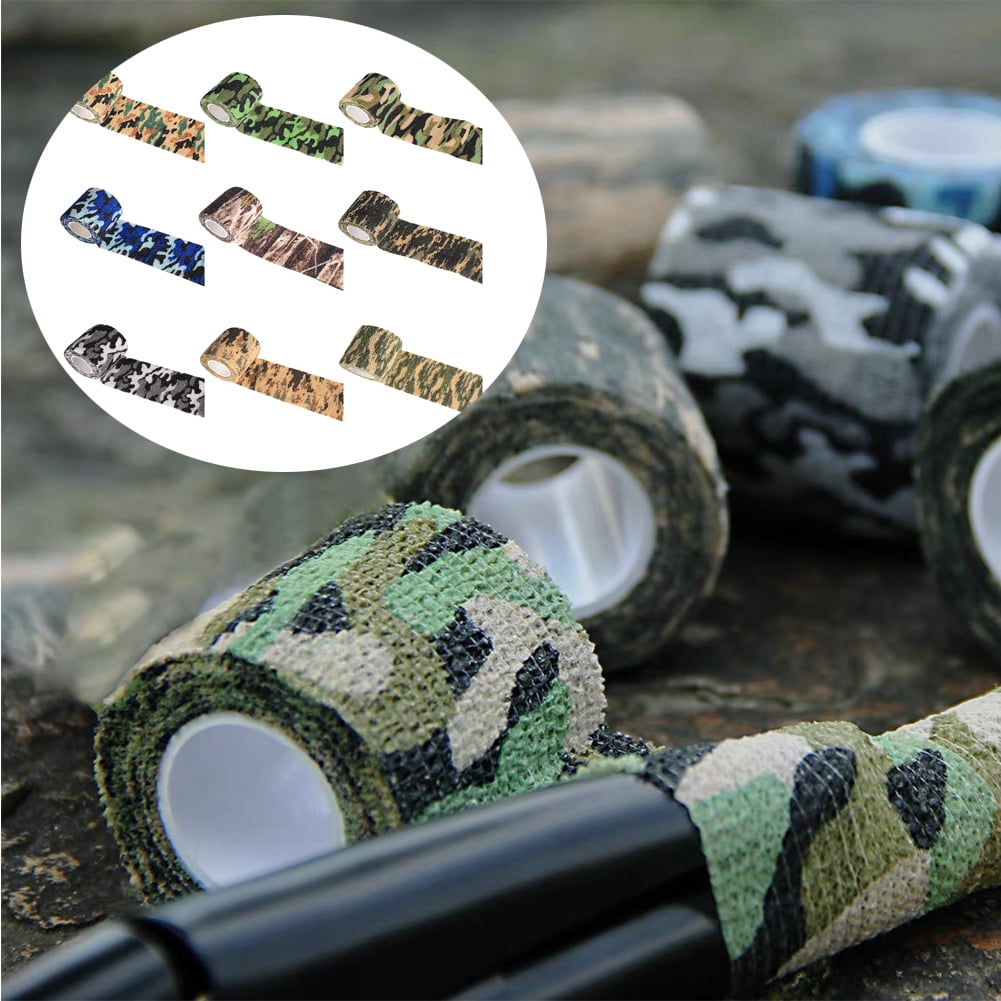 Self-adhesive Camouflage Wrap Tape Stickers Camo School Camping Travel Supplies 