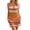 Orange, variant on LEKWK Cover Ups for Swimwear Women Crochet Sleeveless Hollow Out Striped Dresses Square Neck Cami Dresses Summer Fashion Beach Vacation Bathing Suit Cover Ups