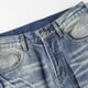 thumbnail image 2 of Ceisia Men Solid Color Basic Loose Wide Leg Straight Denim Pants Gift Casual Daily Jeans, 2 of 7