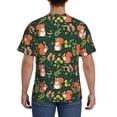 thumbnail image 3 of Qekee Forest Squirrel Classic Fit T-Shirt Men's Shirt Men's Tight Short Sleeves for Exercise, Running, Mountaineering - Forest Squirrel, 3 of 9