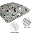 thumbnail image 4 of Throw Pillow Covers, Funny Beagle Active Dog Soft Square Pillow Cases with Invisible Zipper for Couch Bed Sofa, Farmhouse Fall Home Decor 18"x18", 4 of 7