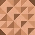 thumbnail image 1 of Ahgly Tapis d'Intérieur Lavable en Machine Carré Transitionnel Jaune Orange, 7 Pieds Carré, 1 of 7
