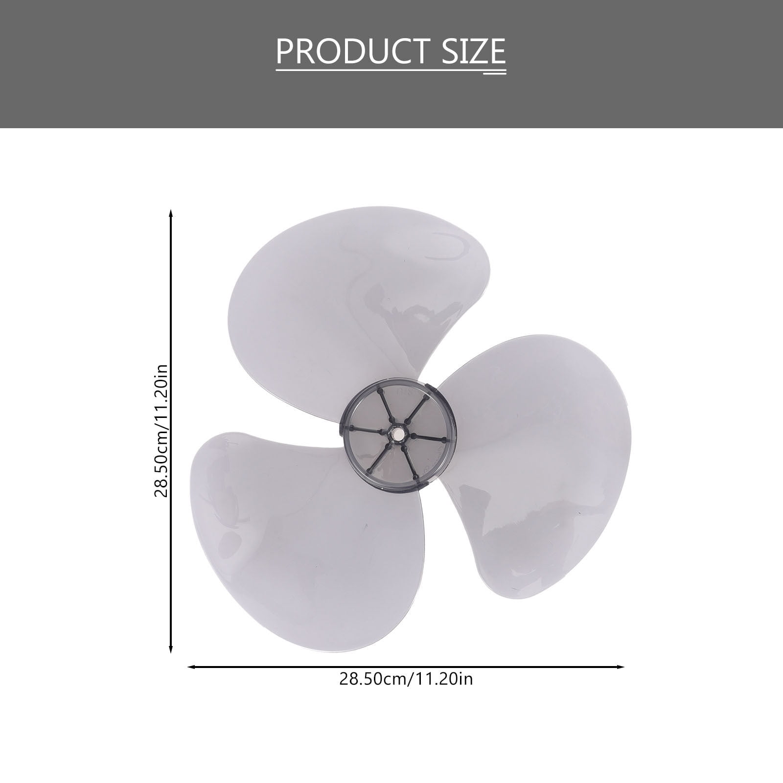 3Leaves Plastic Replacement Fan Blade for Standing Pedestal and Table