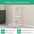 thumbnail image 6 of Gemdeck Plant Stand Indoor 3 Tiers Metal Plant Stand Outdoor Plant Shelf White, 6 of 6