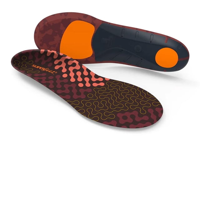 Cojín para correr con plantillas Superfeet, soporte para arcos bajos, 9.5-11 para hombre