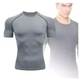 thumbnail image 4 of Playera Licra Deportiva Compresión Correr Manga Corta Gym, 4 of 7