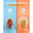 thumbnail image 3 of Baby Fruit Feeder & Popsicle Molds Tray Combo, New Born Must Haves and Babies Led Weaning Supplies for Safe Infant Self Feeding, 4+ Month (Orange), 3 of 9