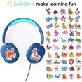 thumbnail image 2 of FZC-2 Pack Kids Headphones with Sharing Splitter, Over Ear, 3.5mm Jack Kids Headphones Wired for School,Tangle-Free Foldable Headphones for Tablet/Laptop/Computer, 2 of 4