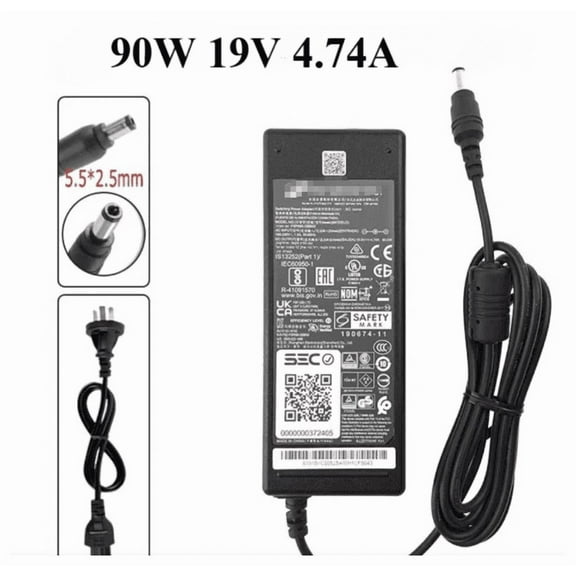 90W 19V 4.74A Laptop Charger 5.5*2.5mm Tip AC Power Supply Adapter