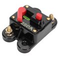 thumbnail image 2 of Wchiuoe DC Circuit Breaker,Stereo Fuse Inverter,12‑24V DC Circuit Breaker Fuse Inverter With Manul Reset For Car Audio System Boat Trucks, 2 of 8