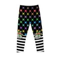 thumbnail image 5 of ATOGUTA Girls Slim Leggings Size 3T-8 Cute Stretch Athletic Leggings Kids High Waisted Christmas Pants Black, 5 of 5