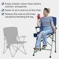thumbnail image 6 of EVER ADVANCED Tall Camping Directors Chair 31" Seat Height for Adults, with Footrest and Carry Bag, Blue, 6 of 8