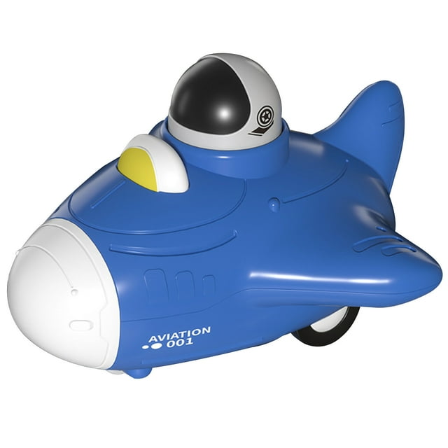A Airplane Press Toy With Return Car Feature Educational Building Fun For Children Hand Eye Coordination