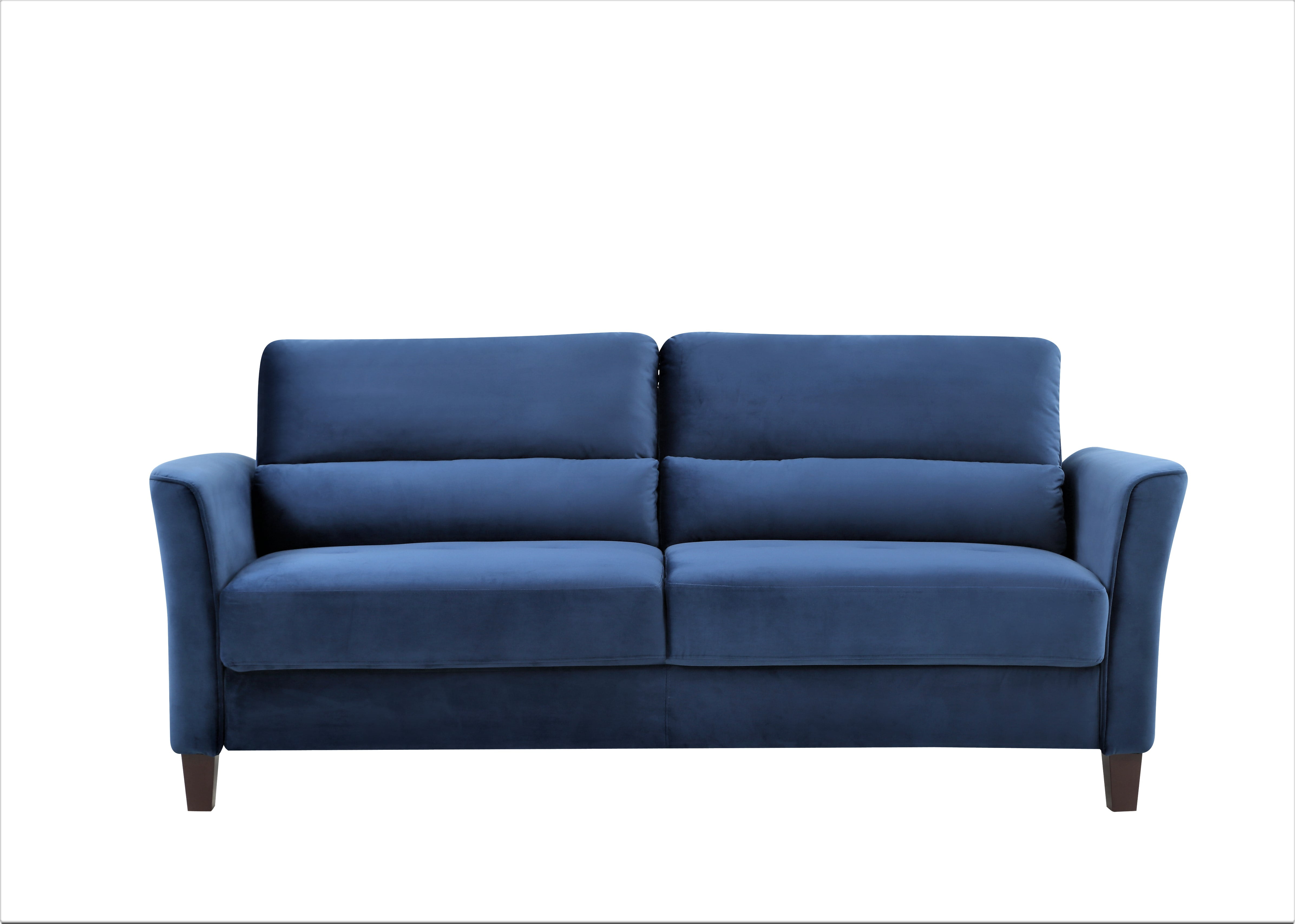 Aalt 77.95" Velvet Square Arm Sofa