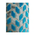 thumbnail image 3 of Plutus PBRAZ195-2222-DP Castle Crest Turquoise & Gray Handmade Luxury Pillow, 22 x 22 in., 3 of 3