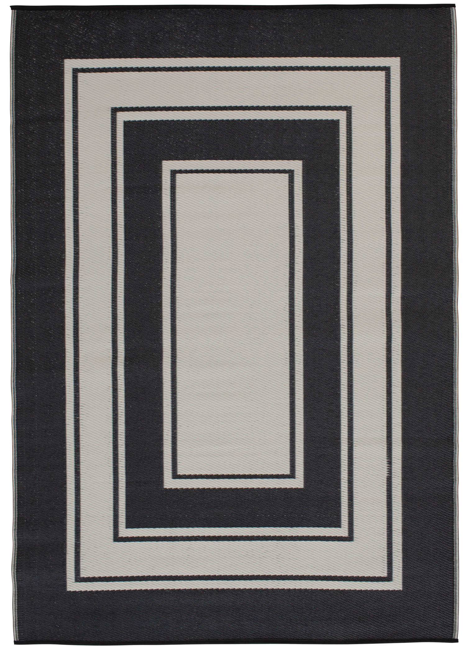 Mainstays Black Border 5'x7' Outdoor Rug
