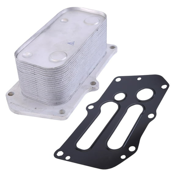 IKASEFU Oil Cooler for Deutz TCD4.1 TCD3.6, Oil Cooling Radiator 04124263 (with Gasket)